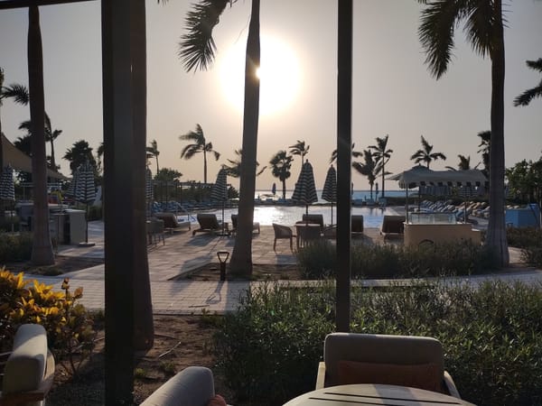 Sunset Red Sea Turtle Bay beachclub